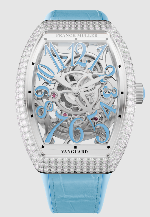 Best Franck Muller Vanguard Lady Slim Skeleton V 35 S AT SQT D (BE) Replica Watch